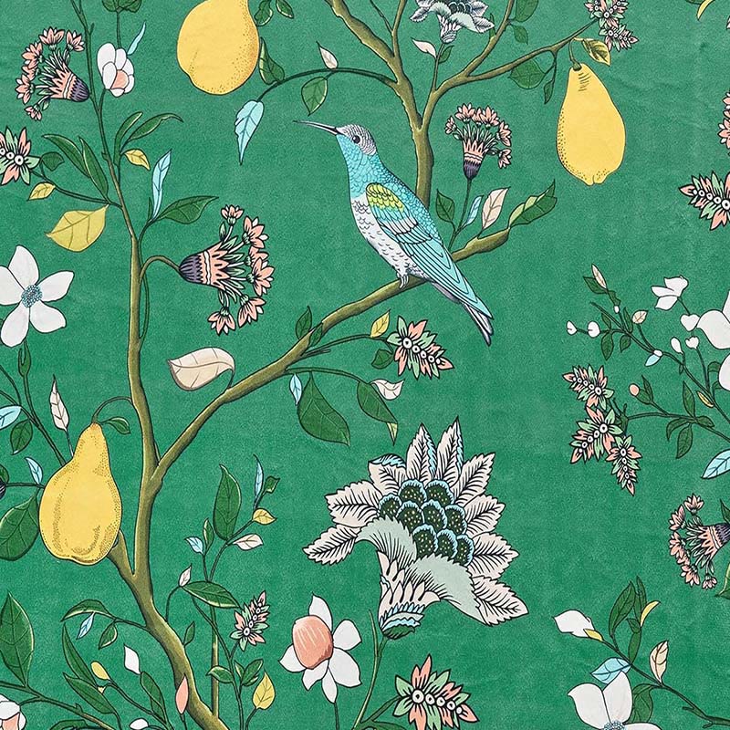 Tenda vintage con uccelli e fiori - image 12