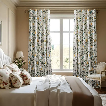Tenda vintage con uccelli e fiori - image 3