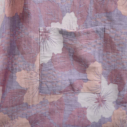 Kimono in garza di cotone con fiori di ciliegio - image 15