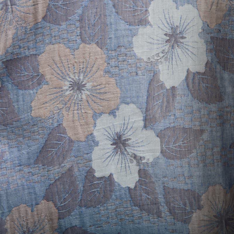 Kimono in garza di cotone con fiori di ciliegio - image 7