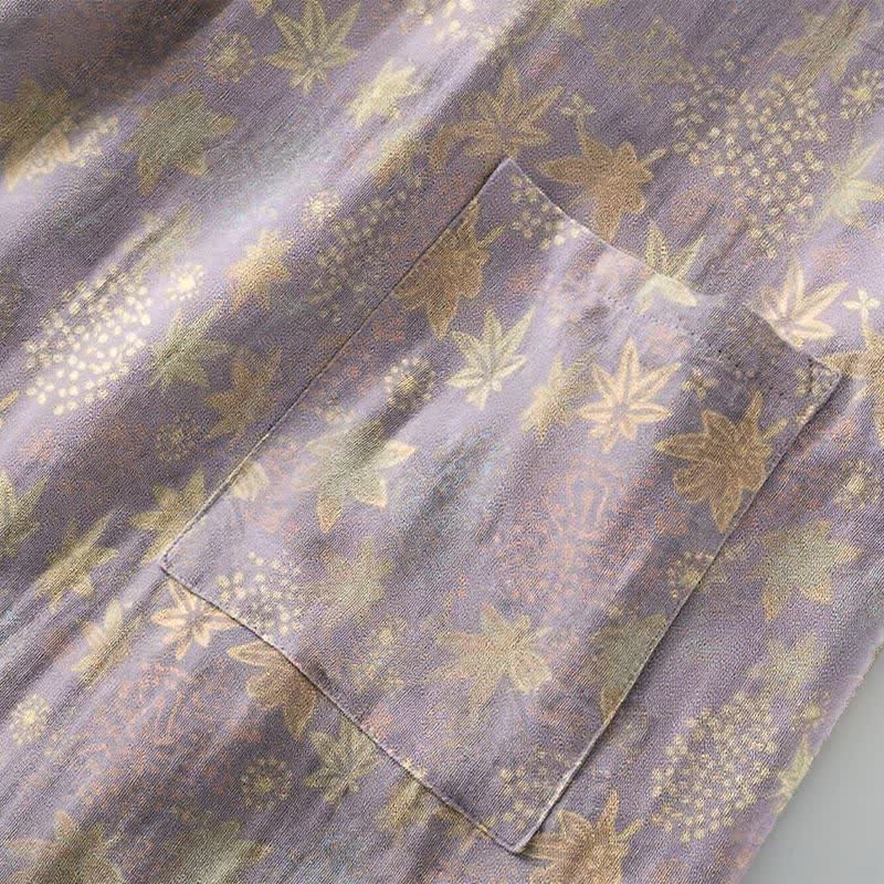 Kimono in cotone botanico a doppia garza - image 5