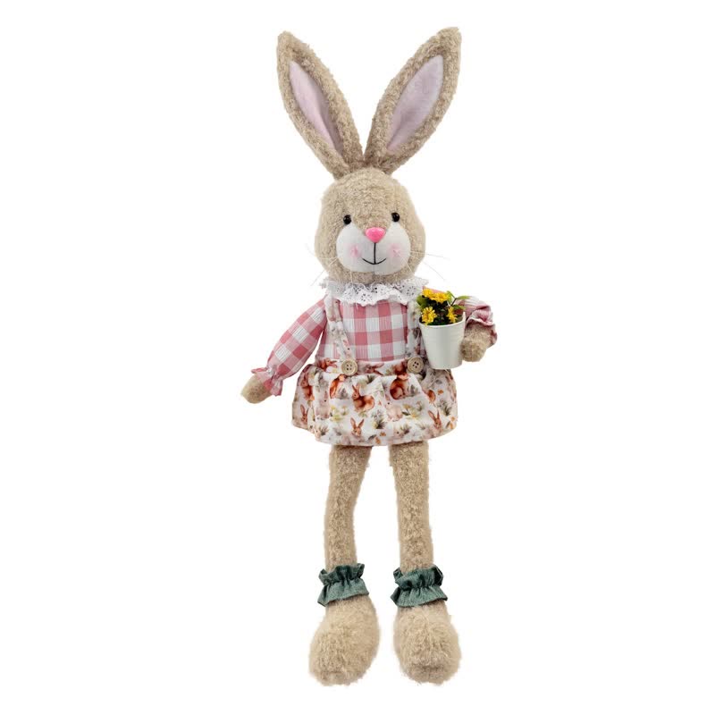 Peluche a forma di coniglietto seduto in stile country - image 16