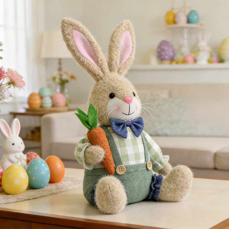 Decorazione di peluche a forma di coniglietto pasquale seduto - image 9