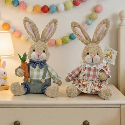 Decorazione di peluche a forma di coniglietto pasquale seduto - image 5