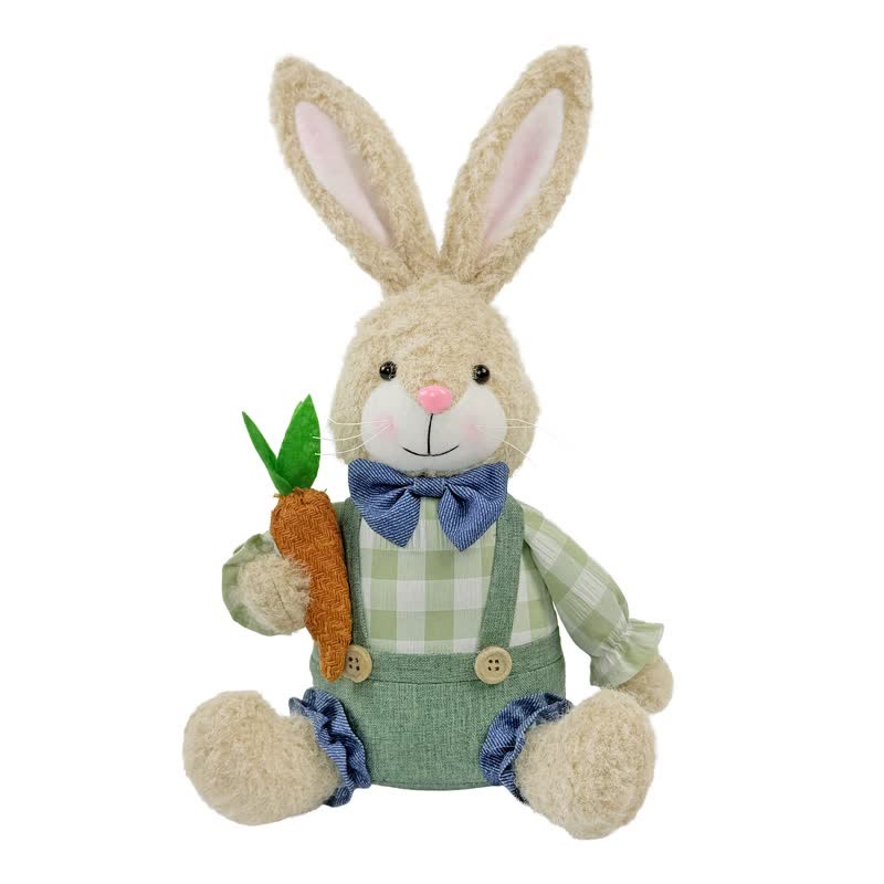Decorazione di peluche a forma di coniglietto pasquale seduto - image 11