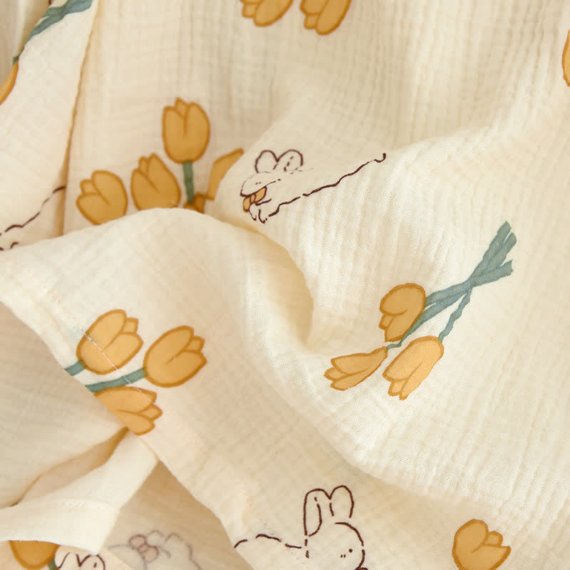 Pigiama in garza di cotone Tulip & Bunny - image 13
