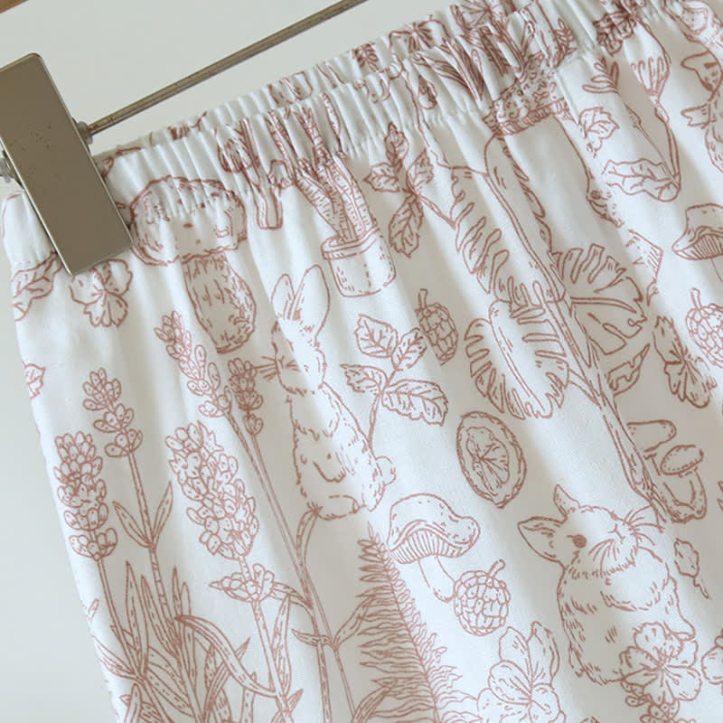 Pigiama in garza di cotone Refresh Bunny Forest - image 10