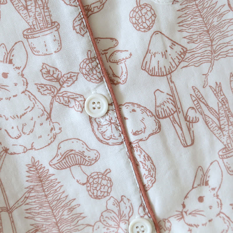 Pigiama in garza di cotone Refresh Bunny Forest - image 6
