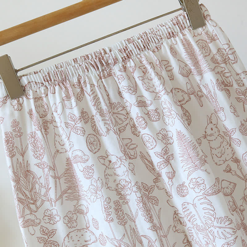 Pigiama in garza di cotone Refresh Bunny Forest - image 11