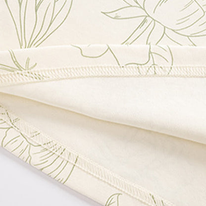 Homewear a maniche lunghe in due pezzi in cotone floreale - image 5