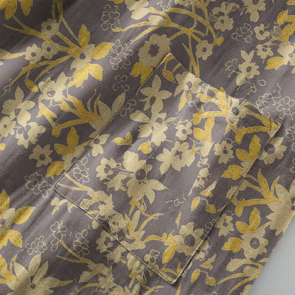 Accappatoio vintage in cotone jacquard con motivo floreale rustico - image 26