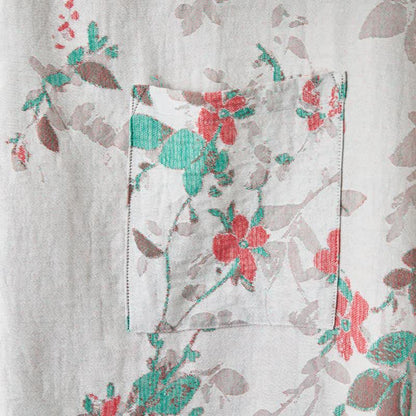 Kimono vintage in garza di cotone floreale - image 12