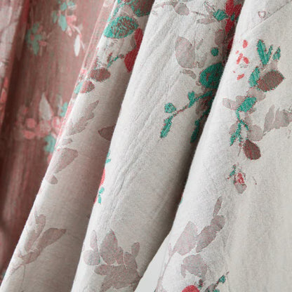 Kimono vintage in garza di cotone floreale - image 13