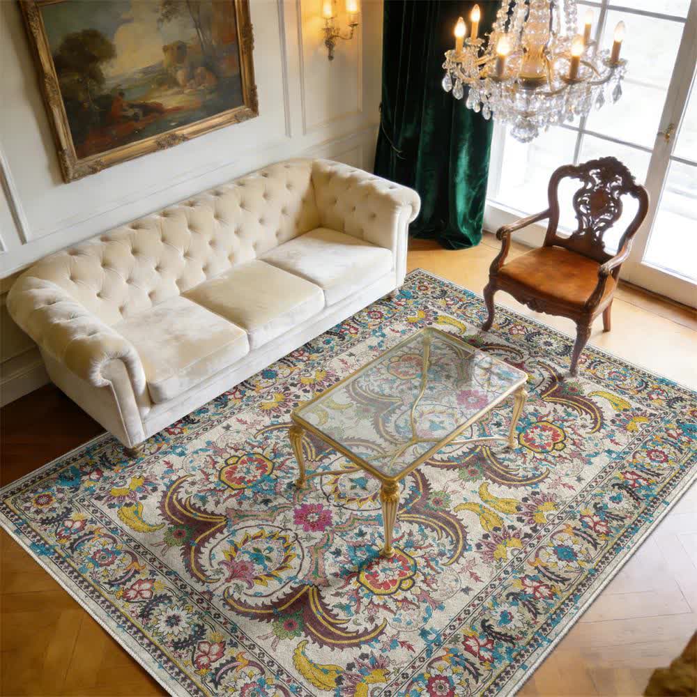 Tappeto vintage persiano boemo - 95" x 119" - image 0