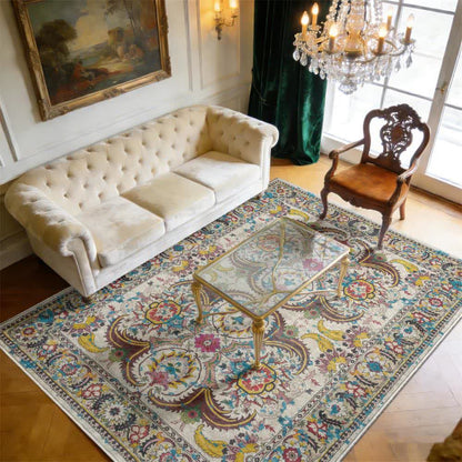 Tappeto vintage persiano boemo - 95" x 119" - image 0