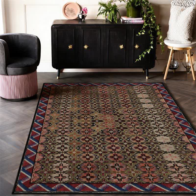 Tappeto vintage persiano geometrico antiscivolo - image 1
