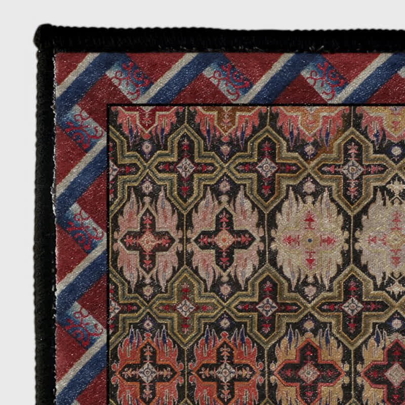 Tappeto vintage persiano geometrico antiscivolo - image 4