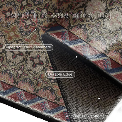 Tappeto vintage persiano geometrico antiscivolo - image 6