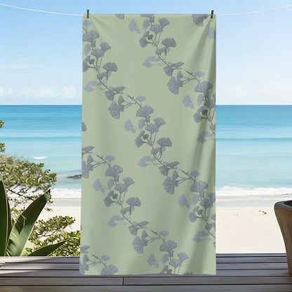 Telo mare con foglie di Ginkgo naturale - image 3