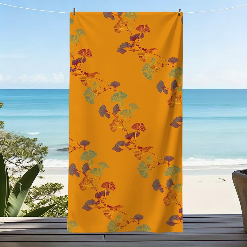 Telo mare con foglie di Ginkgo naturale - image 30