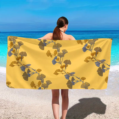 Telo mare con foglie di Ginkgo naturale - image 15