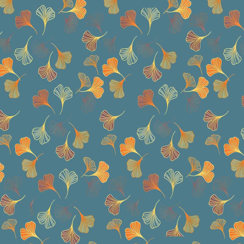 Elegante telo mare con foglie di ginkgo - image 4