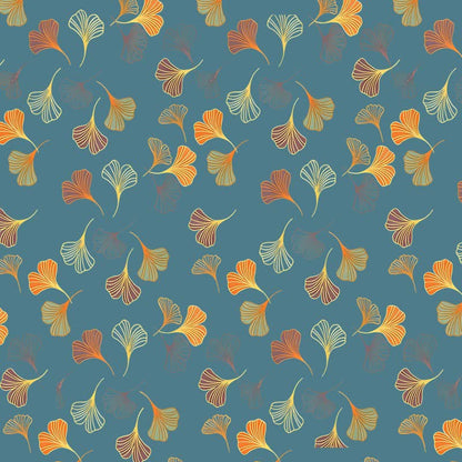 Elegante telo mare con foglie di ginkgo - image 4