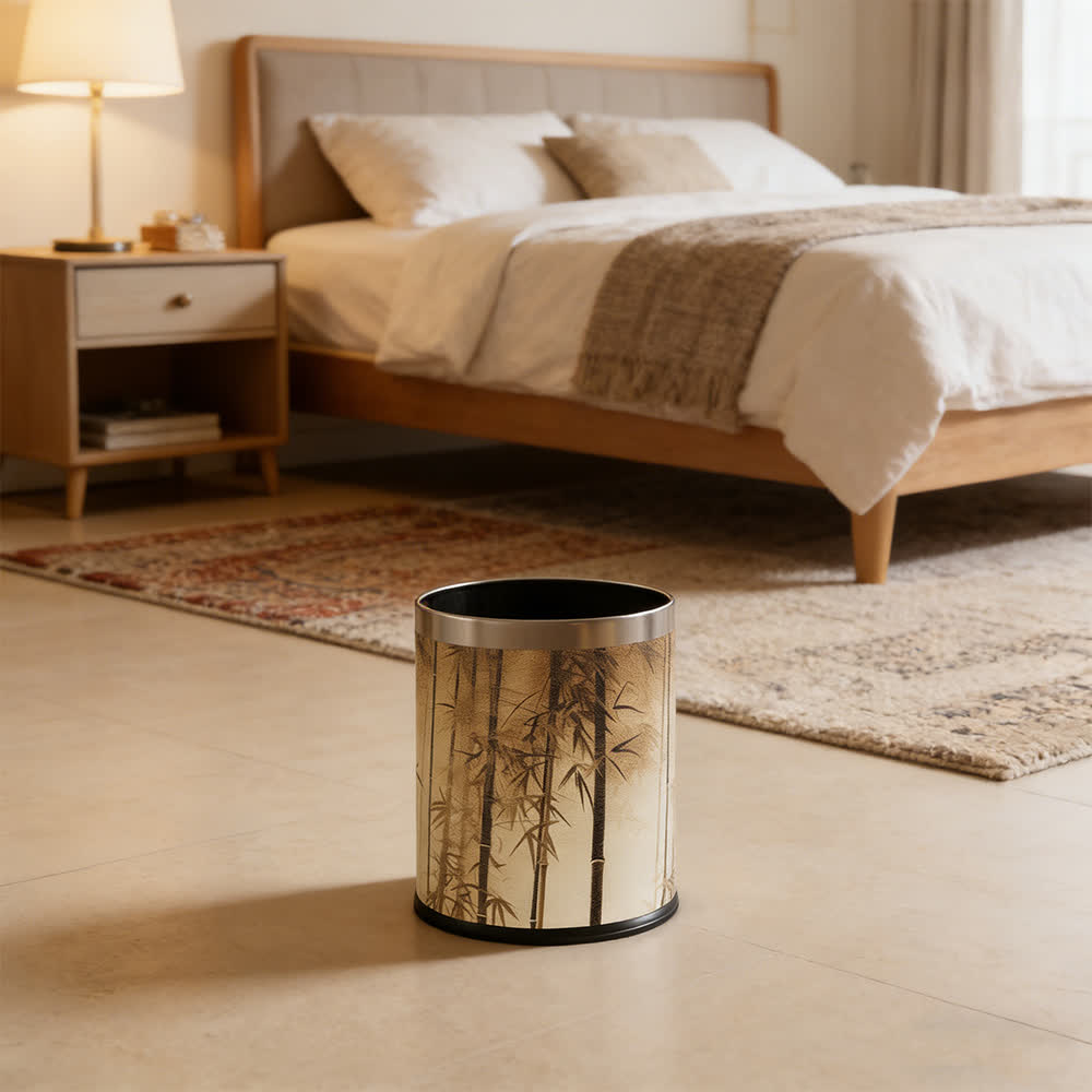 Cestino decorativo con ombra di bambù orientale - image 2