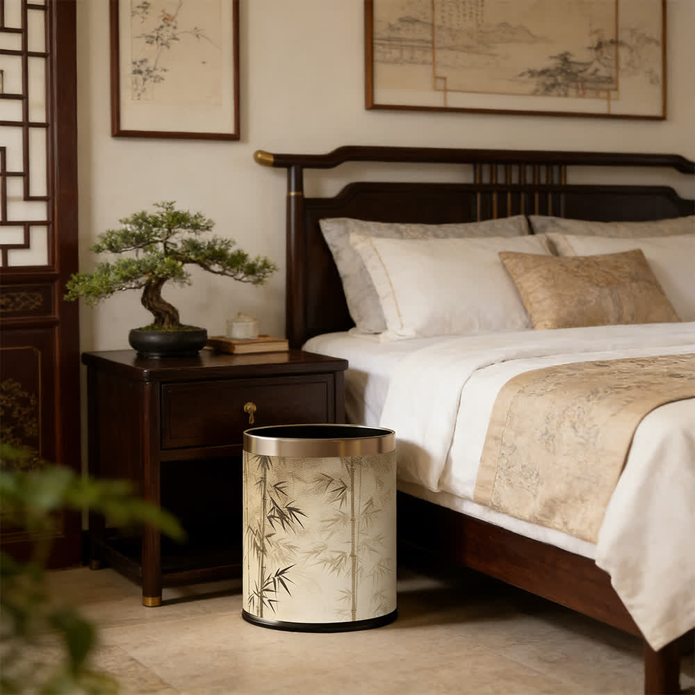 Cestino decorativo con ombra di bambù orientale - image 9