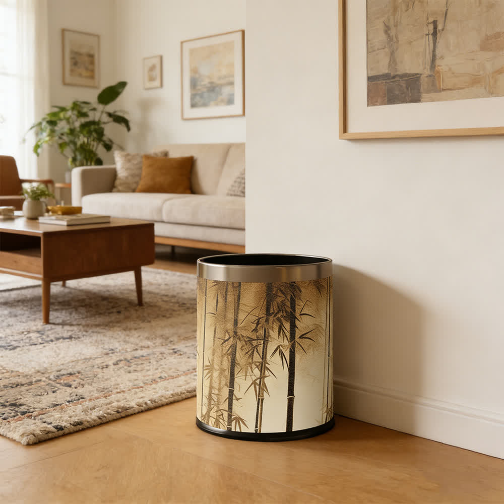 Cestino decorativo con ombra di bambù orientale - image 1