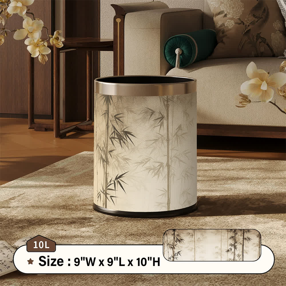 Cestino decorativo con ombra di bambù orientale - Beige - Standard - 22.5 x 22.5 x 26cm - image 11