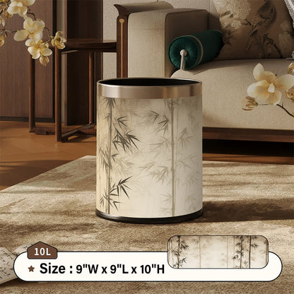 Cestino decorativo con ombra di bambù orientale - Beige - Standard - 22.5 x 22.5 x 26cm - image 11