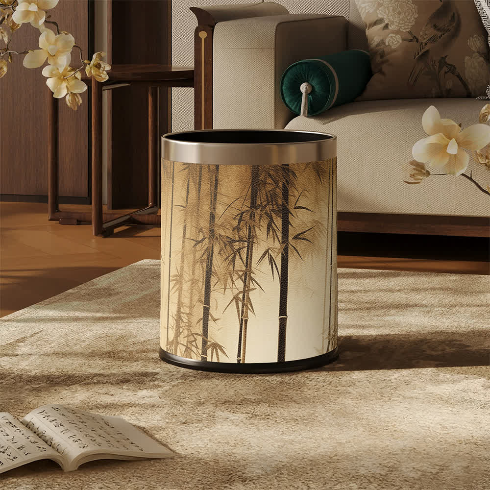 Cestino decorativo con ombra di bambù orientale - image 0
