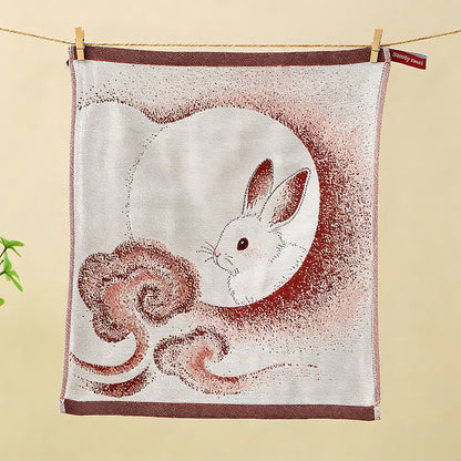 Set di 3 strofinacci da cucina in garza di cotone Eastern Bunny - Beige - Nuvola e Coniglio - 34 cm x 40 cm - image 8