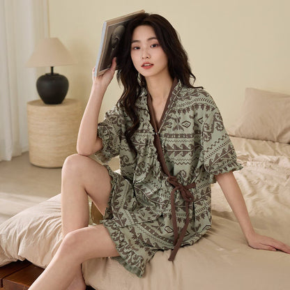 Set pigiama in stile boho con maniche a volant - image 1
