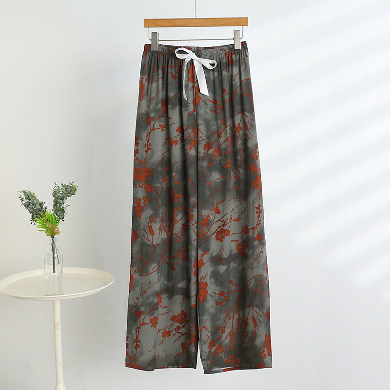Set pigiama con canotta e pantaloni a fantasia floreale "Artistic Branch" - image 6