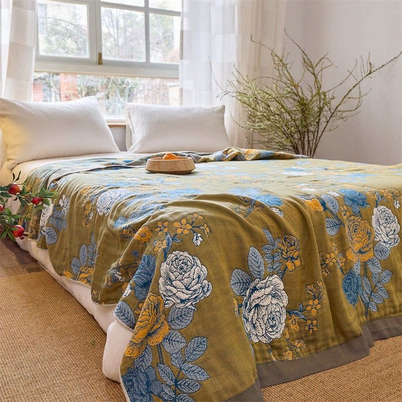 Trapunta in puro cotone jacquard con motivo a rose - image 3