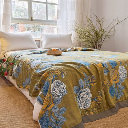 Trapunta in puro cotone jacquard con motivo a rose - image 3