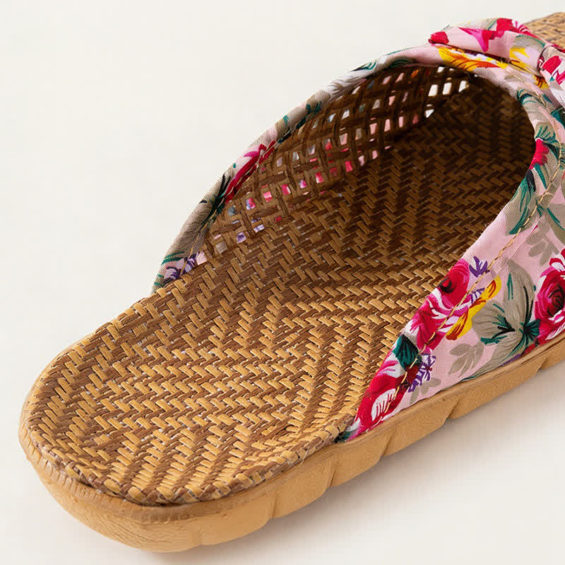 Pantofole da casa in rattan intrecciato a punta chiusa - image 7