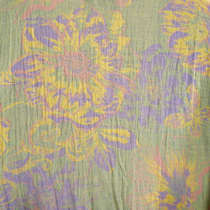 Accappatoio in cotone a maniche corte con stampa floreale artistica - image 8