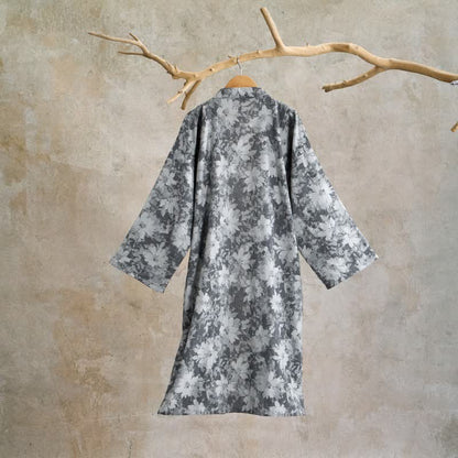 Elegante kimono floreale in garza di cotone - image 18