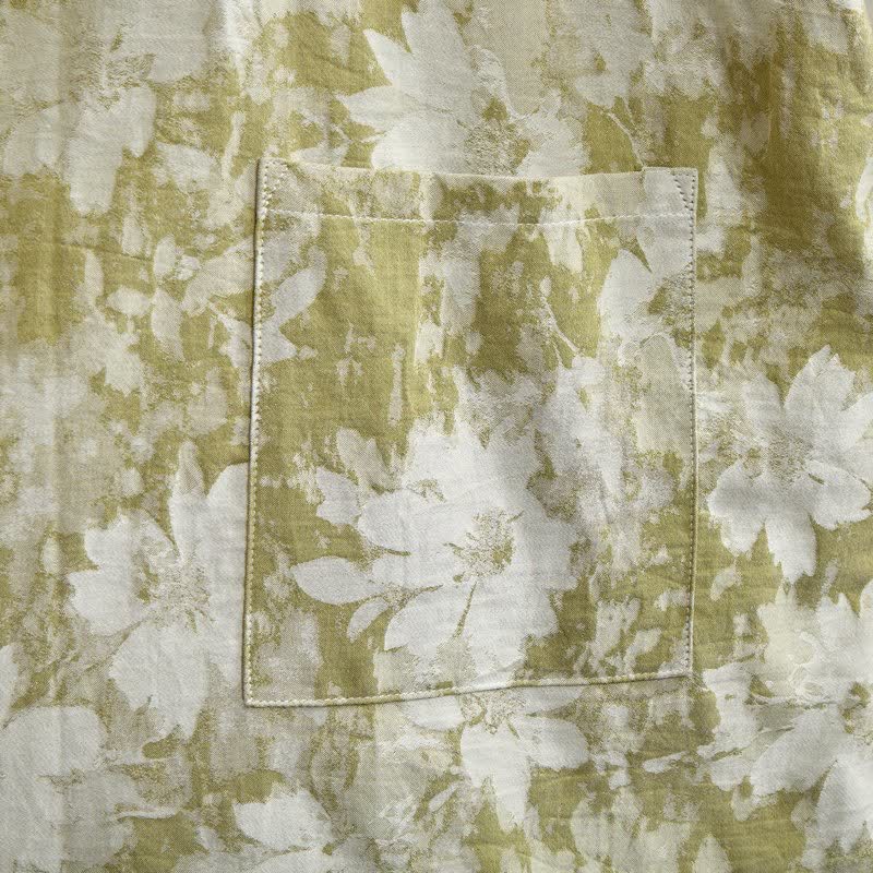 Elegante kimono floreale in garza di cotone - image 14