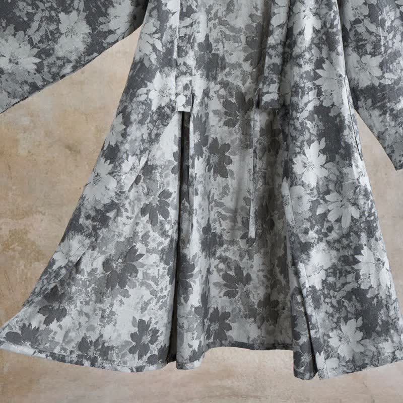 Elegante kimono floreale in garza di cotone - image 20