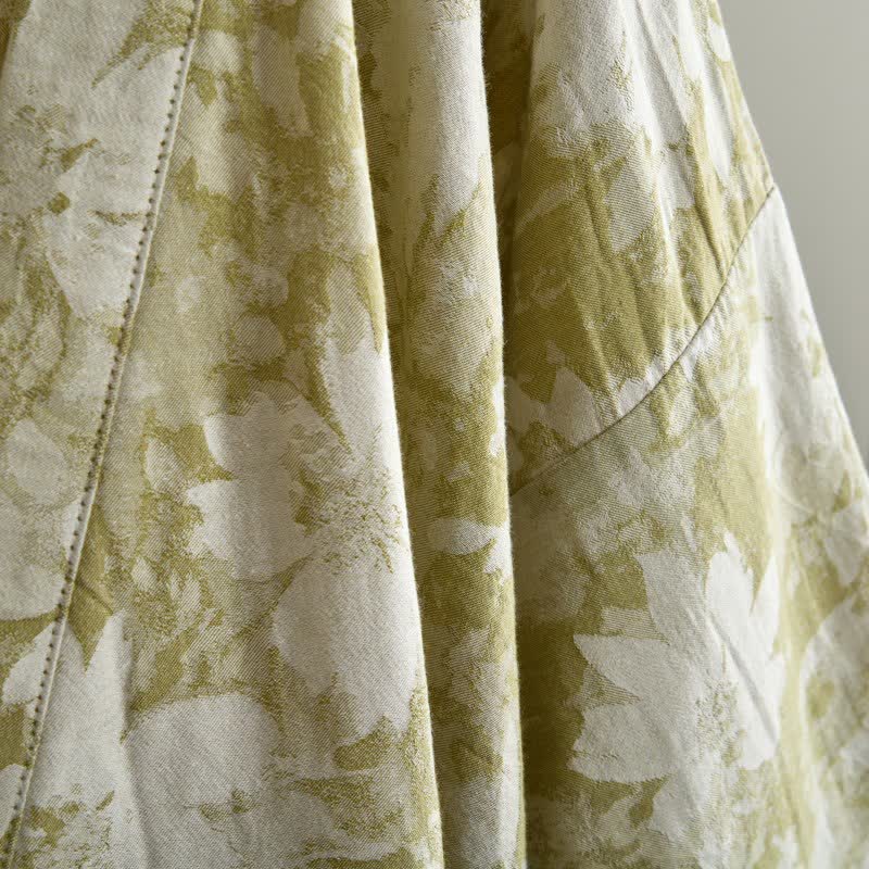 Elegante kimono floreale in garza di cotone - image 15