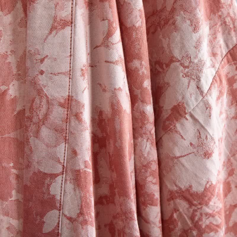 Elegante kimono floreale in garza di cotone - image 8