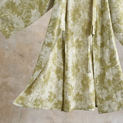 Elegante kimono floreale in garza di cotone - image 12