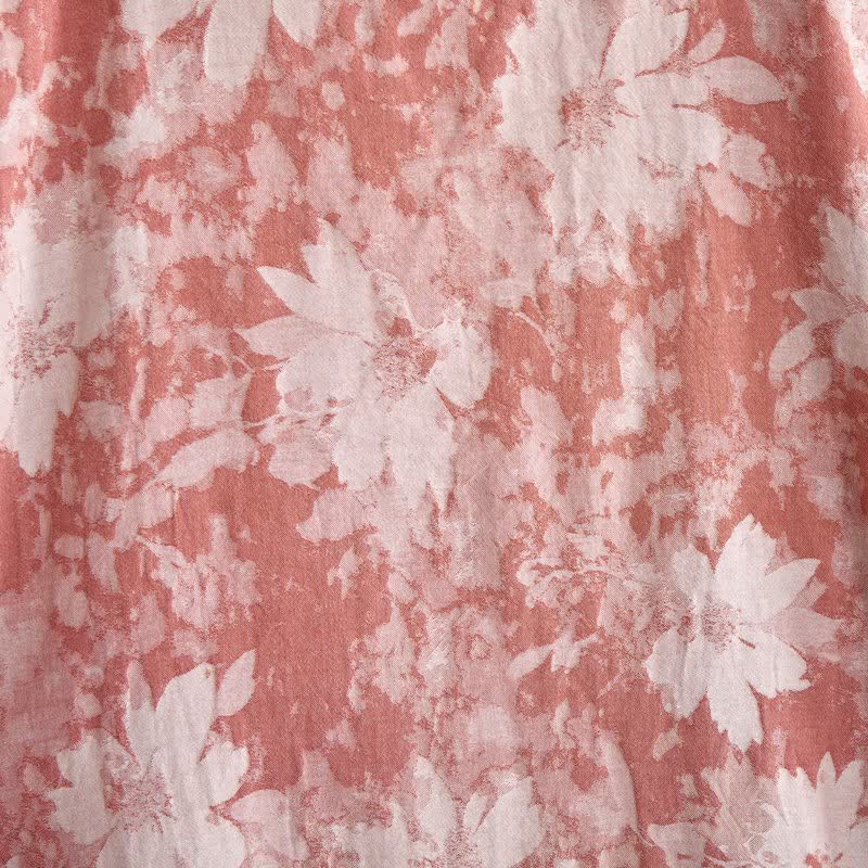 Elegante kimono floreale in garza di cotone - image 7