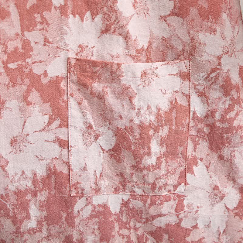Elegante kimono floreale in garza di cotone - image 6