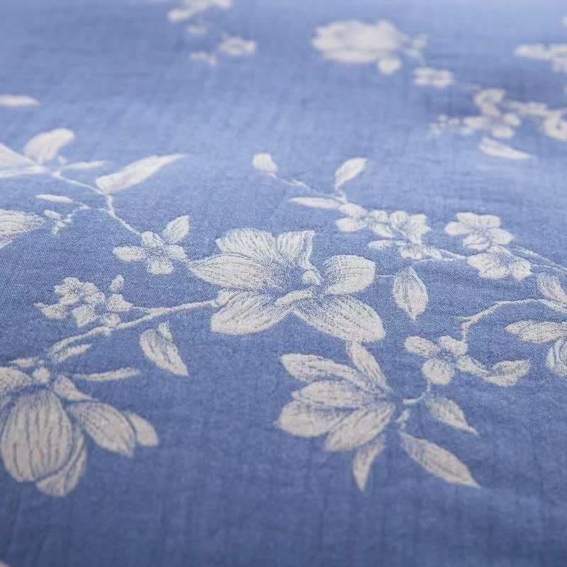 Set di biancheria da letto in garza di cotone Blue Lily (4 pezzi) - image 4