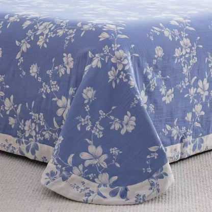 Set di biancheria da letto in garza di cotone Blue Lily (4 pezzi) - image 3